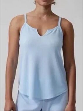 Athleta Wind Down Sleep Cami Light Blue